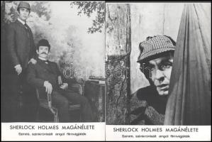 cca 1970 ,, Sherlock Holmes magánélete" című angol filmvígjáték jelenetei és szereplői, 24 db v...