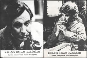 cca 1970 ,, Sherlock Holmes magánélete" című angol filmvígjáték jelenetei és szereplői, 24 db v...