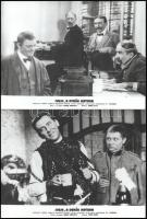 cca 1958 ,,Svejk a derék katona" című csehszlovák film jelenetei és szereplői, 15 db vintage produkciós filmfotó ezüst zselatinos fotópapíron, a használatból eredő (esetleges) kisebb hibákkal, 18x24 cm