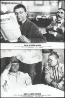 cca 1958 ,,Svejk a derék katona" című csehszlovák film jelenetei és szereplői, 15 db vintage pr...