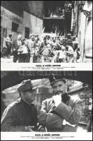 cca 1958 ,,Svejk a derék katona" című csehszlovák film jelenetei és szereplői, 15 db vintage pr...