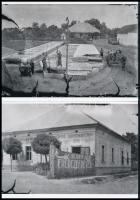 cca 1937 Szeszfőző üzem és cefretároló valahol Bács-Kiskunban, Lőcsei Árpád (?-?) kecskeméti vándorfényképész hagyatékából 2 db modern nagyítás, 15x21 cm