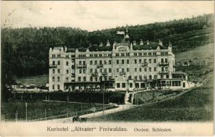 1907 Jeseník, Fryvaldov, Freiwaldau (Osterr, Schlesien); Kurhotel "Altvater" / spa hotel (fa)