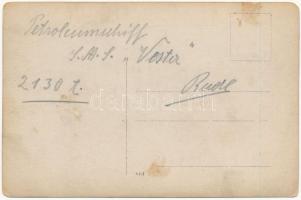 SMS VESTA (ex-Etelka) osztrák-magyar haditengerészet olajszállító hajó / K.u.K. Kriegsmarine Petrole...