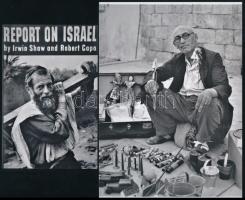 cca 1948 Robert Capa (1913-1954) (eredeti neve Friedmann Endre) fotóriporter Izraelben készített felvétele, + hozzáadva a kiadvány címlapjának másolata, a néhai Lapkiadó Vállalat központi fotólaborjának archívumából 2 db modern nagyítás, jelzés nélkül, 21x15 cm és 15x10 cm