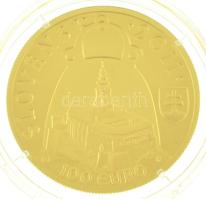Szlovákia 2011. 100E Au "Pribina nyitrai fejedelem halálának 1150 éves évfordulója" dísztokban, tanúsítvánnyal (9,5g/0.900) T:PP Slovakia 2011. 100 Euro Au "1150th Anniversary of the Death of Pribina - the Prince of Nitra" in case with certificate (9,5g/0.900) C:PP