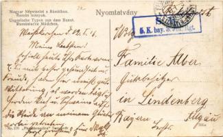 1916 Magyar népviselet a Bánátban. Nr. 170 Photobromüra Temesvár / Transylvanian folklore in Banat +...