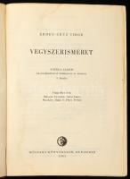 Erdey-Grúz Tibor: Vegyszerismeret. Átdolgozta: Loczka Alajos. Bp., 1963, Műszaki Könyvkiadó, 1207 p. Harmadik kiadás. Kiadói egészvászon-kötés, viseltes, sérült borítóval, helyenként ázásnyomokkal.