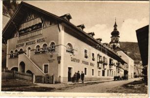 1929 Gries am Brenner (Tirol), Gasthof Weisses Rőssl / hotel, automobiles (Rb)