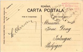 1913 Craiova, Királyi; Parcul Bibescu. TCV card + "VÉRIFIÉ 1913" (EK)