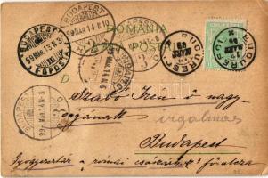 1899 (Vorläufer) Bucharest, Bukarest, Bucuresti, Bucuresci; Soseaua Kiseleff, Biserica Stavreopoleos...