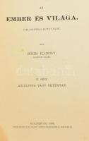 Böhm Károly: Az ember és világa. Philosophiai kutatások. III. rész: Axiologia vagy értéktan. Kolozsvár, 1906, Stein János, XIV+342 p. Kiadói papírkötés, sérült, szétvált fűzéssel.