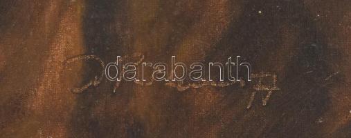 Olvashatatlan jelzéssel. Csendélet. Olaj, vászon. Hiányos léckeretben. 61x50 cm