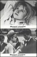 cca 1965 ,,Mennyei szerelem" című csehszlovák rövid játékfilm jelenetei és szereplői, 13 db vin...