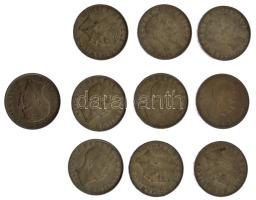 Románia 1943. 100L Fe "I. Mihály" (10x) T:XF  Romania 1943. 100 Lei Fe "Mihai I" (10x) C:XF Krause KM#64