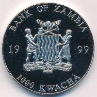 Zambia 1999. 1000K Cu-Ni "Európai egység - 20 Euro" multicolour, tanúsítvánnyal T:PP
Zamb...