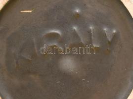 Király Károly: Retro váza, hibátlan, jelzett, m: 17 cm