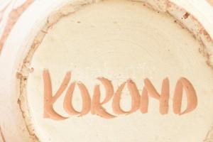 Korondi váza, jelzéssel, kis kopással, m: 18 cm