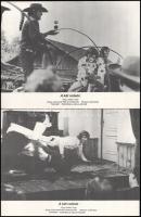 cca 1981 ,,A két rodeós" című NDK westernparódia jelenetei és szereplői, 8 db produkciós filmfo...