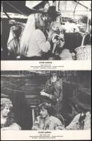 cca 1981 ,,A két rodeós" című NDK westernparódia jelenetei és szereplői, 8 db produkciós filmfo...