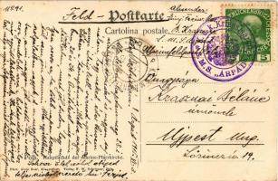 1915 Pola, Hauptfacade der K.u.k. Kriegsmarine Marine-Pfarrkirche. Phot. Alois Beer, F.W. Schrinner ...