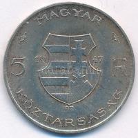 1947. 5Ft Ag "Kossuth" T:AU patina Adamo F8.1