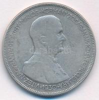 1930. 5P Ag "Horthy jobbra" T:F  Adamo P8