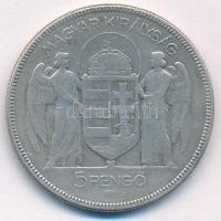 1930. 5P Ag "Horthy jobbra" T:F 
Adamo P8