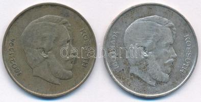 1947. 5Ft Ag "Kossuth" (2x) T:XF,VF patina  Adamo F8.1