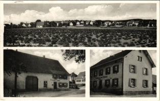 1953 Rengetsweiler (Meßkirch), Wirtschaft zur Krone, Gasthaus zum Frieden / hotel, restaurant (EK)