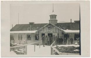1917 Leordina (Máramaros, Maramures); Verpflegsteffe für Offiziere / Tiszti vendéglátóhely / WWI German and Austro-Hungarian K.u.K. military, officers' catering facility. photo (lyuk / pinhole)