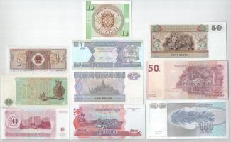 10db-os vegyes külföldi bankjegy tétel, közte Afganisztán, Burma, Dnyeszter-menti Köztársaság, Jugos...