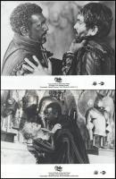 cca 1986 ,,Otello" című olasz film jelenetei és szereplői, 6 db vintage produkciós filmfotó ezüst zselatinos fotópapíron, a használatból eredő (esetleges) kisebb hibákkal, egy képen elszíneződés, 18x24 cm