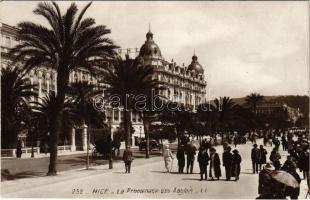Nice, Nizza; La Promenade des Anglais / promenade, hotel