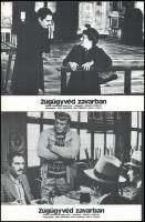 cca 1978 ,,Zugügyvéd zavarban" című olasz film jelenetei és szereplői, 9 db produkciós filmfotó...