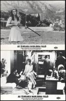 cca 1968 ,,Az éjszaka rablásra való" című olasz film jelenetei és szereplői, 21 db vintage prod...