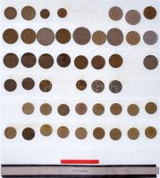 49db-os vegyes jugoszláv érmetétel műanyag berakólapra rendezve T:XF,VF
49pcs of mixed yugoslavian ...