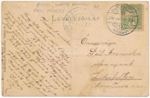 1910 Marosparti üdvözlet. Adler fényirda / Greetings from the Mures riverside, cattle (EK)