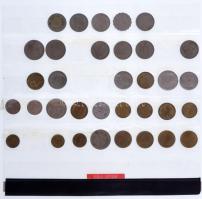 34db-os vegyes egyiptomi érmetétel műanyag berakólapra rendezve T:AU-VF
34pcs of mixed egyptian coi...