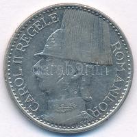 Románia 1938. 50L Ni "II. Károly" T:AU,XF kis karc Romania 1938. 50 Lei Ni "Carol II" C:AU,XF small scratch Krause KM#50
