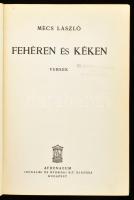 Mécs László (1895-1978) premontrei szerzetes, költő kéziratai, aláírt nyomtatványa, első kiadású ver...