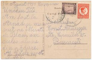 1931 Kovászna-fürdő, Baile Covasna; Pokolsár-fürdő, Horgászforrás, Borvíz, Sétatér, Vasútállomás, gő...