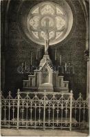 1913 Budapest IX. Örökimádás templom, belső, Kereszt oltár (EK)