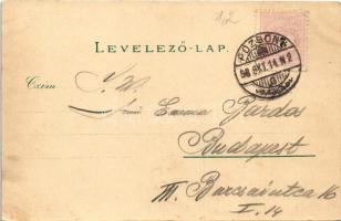 1898 (Vorläufer) Pozsony, Pressburg, Bratislava; Rathaus Tor / Városháza kapuja. Körper Károly fényk...