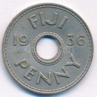 Fidzsi-szigetek 1936. 1p Cu-Ni "V. György" T:XF
Fiji 1936. 1 Penny Cu-Ni "George V&q...