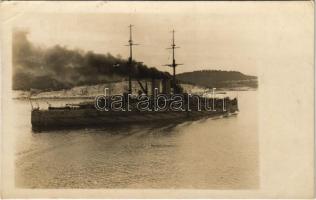 1917 SMS Árpád osztrák-magyar haditengerészet Habsburg-osztályú csatahajója - Krasznai Béla matróz levele / K.u.K. Kriegsmarine. Pola 1916 Jahn + K.u.K. MARINEFELDPOSTAMT POLA" + ZENSURIERT S.M.S. ,,Árpád" (EK)