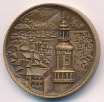 Somorjai László (1949-) 1977. "Sopron" bronz emlékérem Sopron szabad királyi várossá tétel...