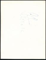 cca 1970 Szörényi Levente (1945- ) zeneszerző, gitáros, énekes, az Illés-együttes tagjának autográf ...