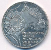 NSZK 1972J 10M Ag "Müncheni Olimpia - Stadion" T:XF FRG 1972J 10 Mark Ag "Münich Olympics - Stadium" C:XF Krause KM#133