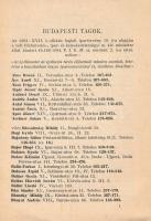 1938 Budapesti Építőmesterek Ipartestülete tagnévsor. 1938 július végén. Bp., 1938., Budapesti Építő...